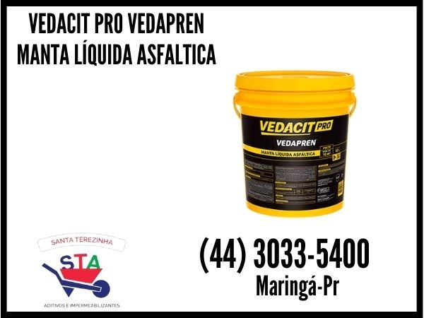 VEDACIT PRO VEDAPREN MANTA LÍQUIDA ASFÁLTICA 