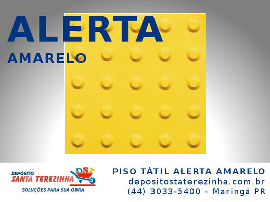 PISOS PISO TÁTIL: PISO TÁTIL ALERTA AMARELO