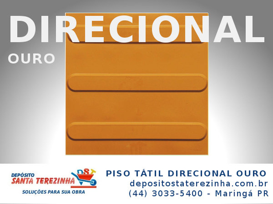 PISOS PISO TÁTIL: PISO TÁTIL DIRECIONAL OURO